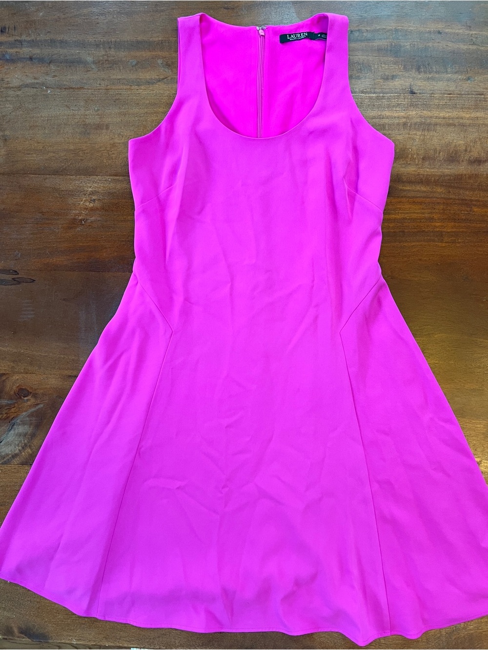 Lauren Ralph Lauren Pink Sleeveless  Fit And Flare Swing Dress Size 6